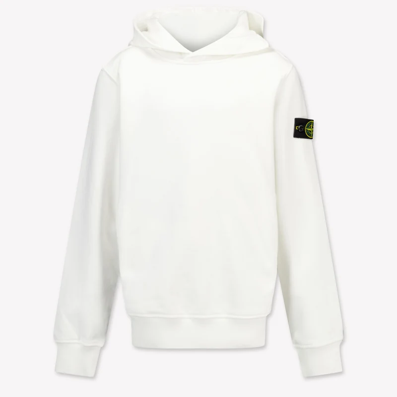 Stone Island Kinder Jongens Trui In Wit 6 Jaar