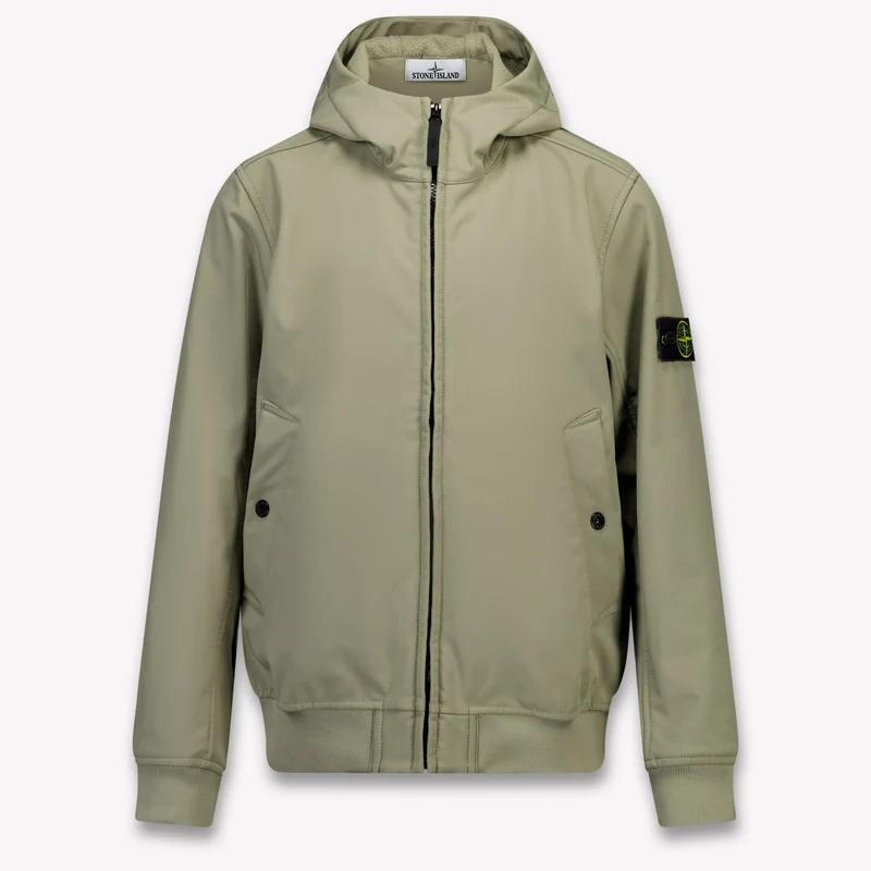 Stone Island Kinder Jongens Tussenjas In Taupe 14 Jaar