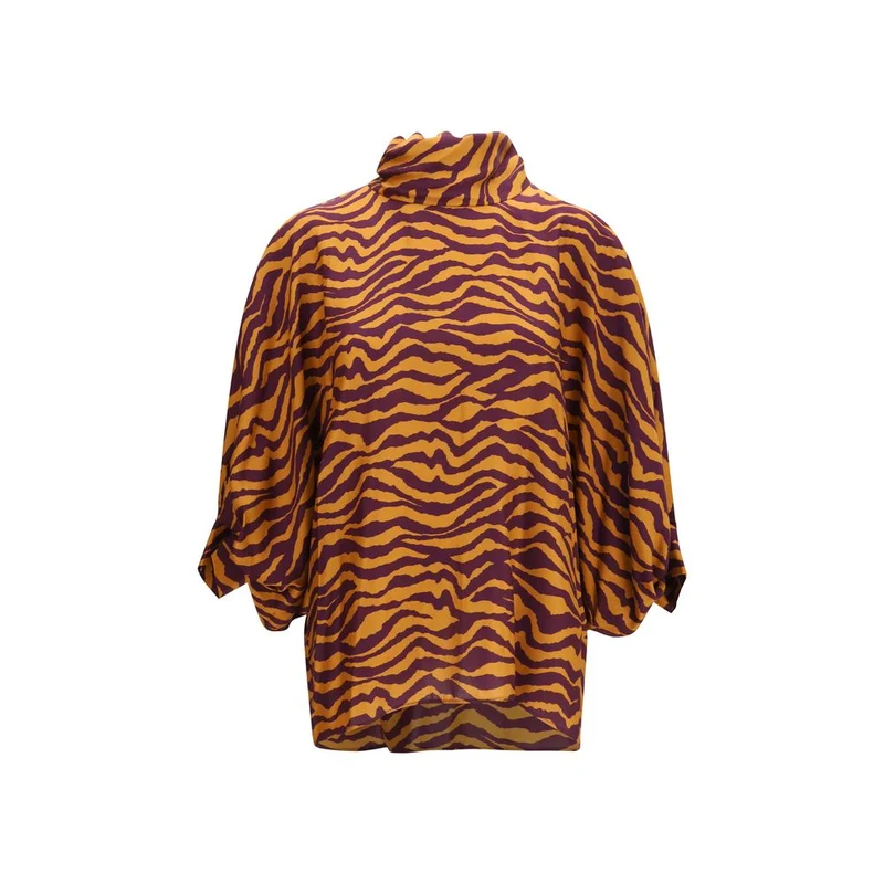 Kristina Ti Orange Viscose Blouse IT40 | M