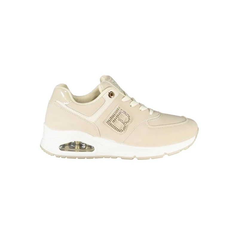 Laura Biagiotti Beige Polyurethane Women Sneaker EU38/US8