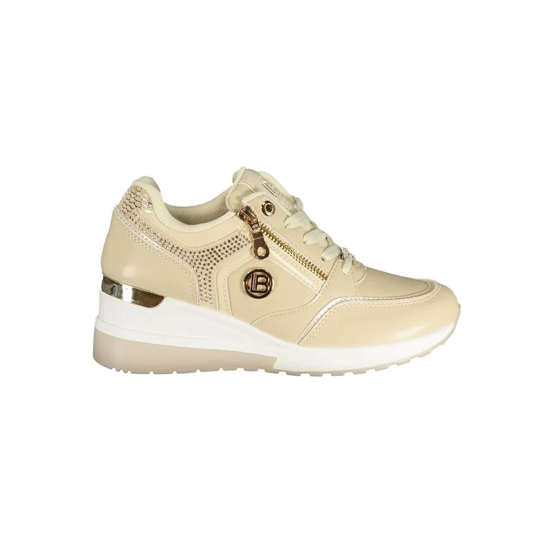Laura Biagiotti Beige Polyurethane Women's Sneaker EU39/US9
