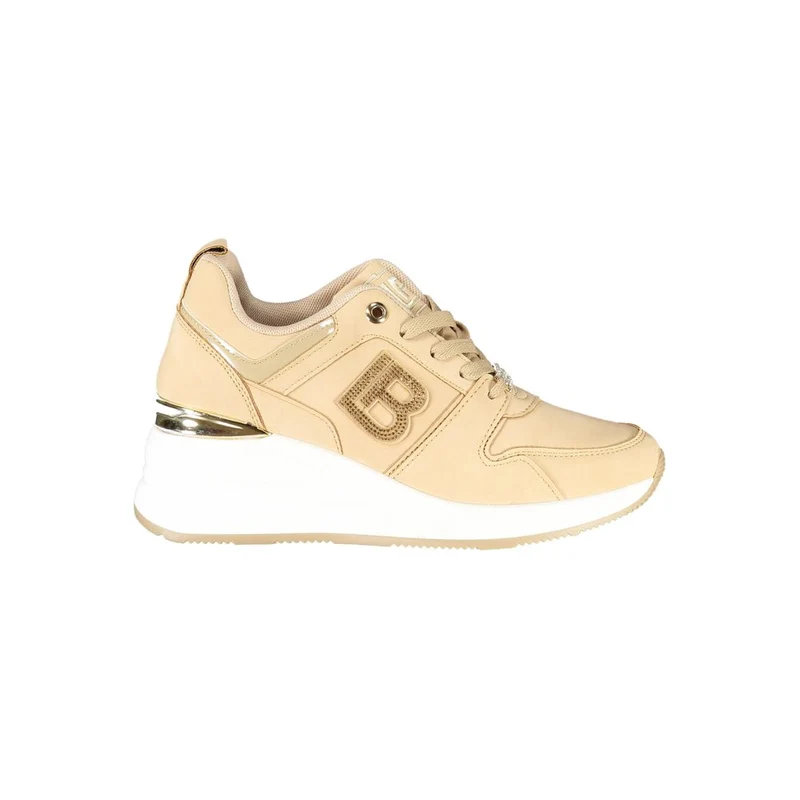 Laura Biagiotti Beige Polyester Women Sneaker EU38/US8