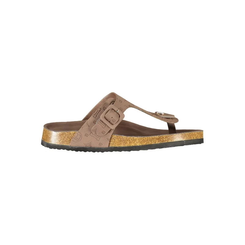 Laura Biagiotti Brown Polyurethane Women's Sandal EU38/US8