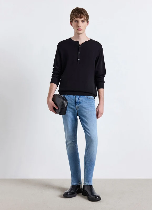Jeans skinny a tinta unita 46