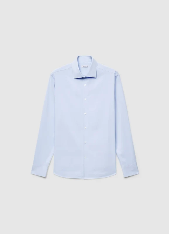 Camicia easy iron a tinta unita XXL