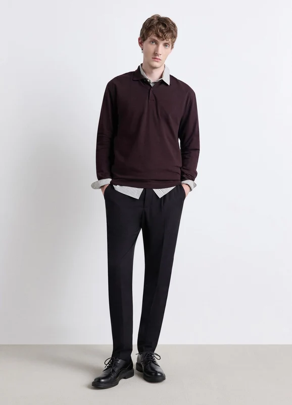 T-shirt polo in cotone piquet XXL