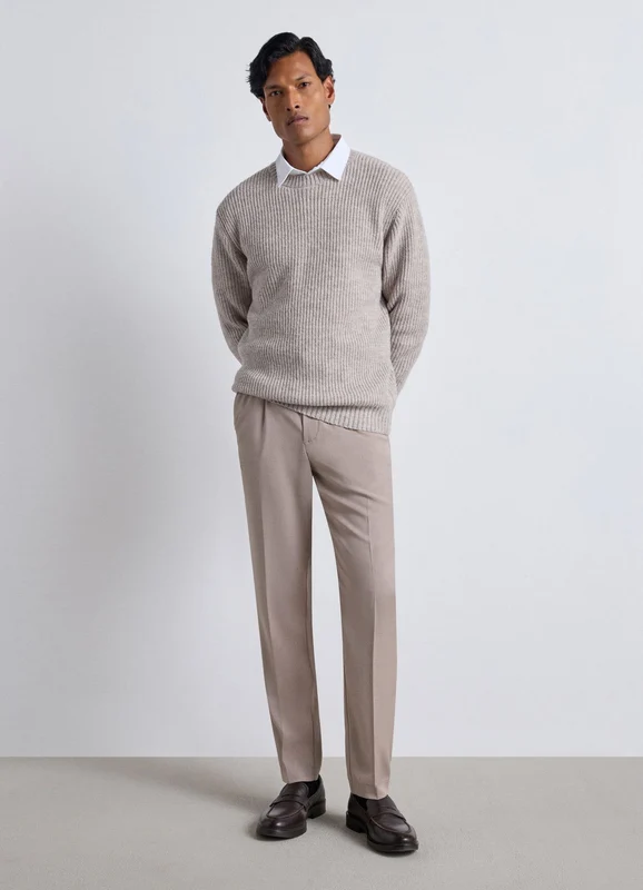 Pantaloni lunghi con vita elastica 54