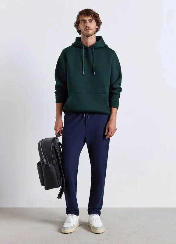 Pantaloni ginnici lunghi in piqué con coulisse S
