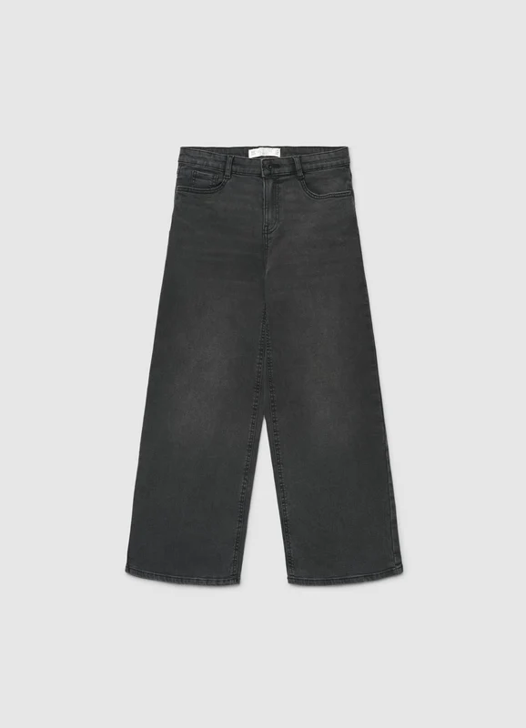 Jeans wide leg a vita alta 14+