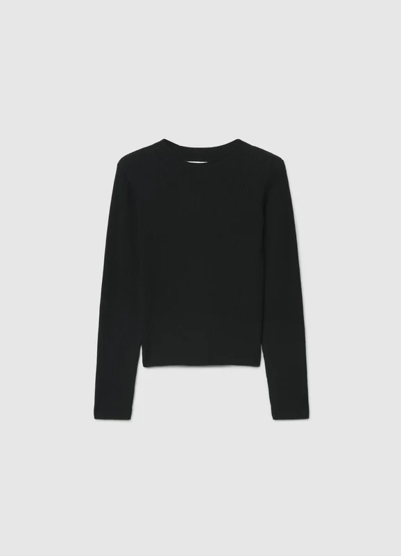T-shirt a costine a manica lunga 10-11