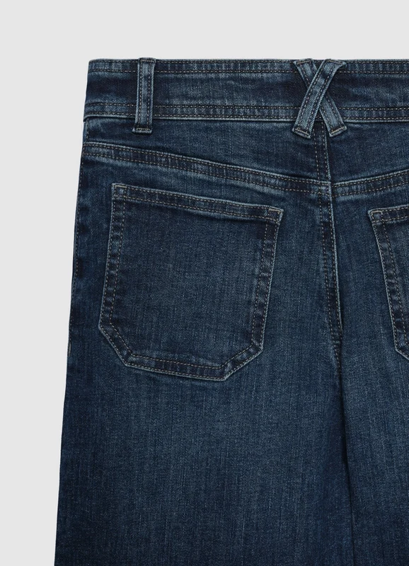 Jeans wide leg a tinta unita 12-13