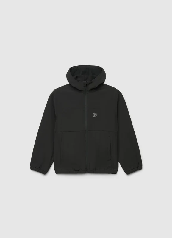 Giacca tecnica con cappuccio e zip 14+