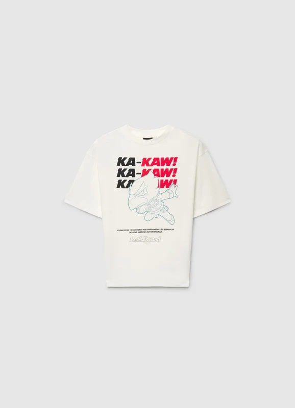 T-shirt over con stampa Brawl 10-11