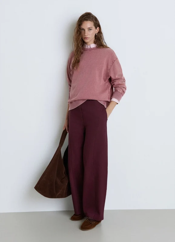 Pantaloni balloon a tinta unita XS