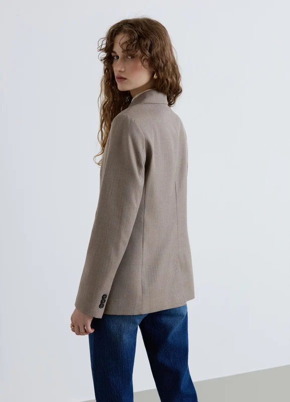 Giacca doppiopetto con revers e tasche con patta XL
