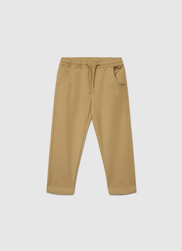 Pantaloni jogger con vita elasticizzata 3-4