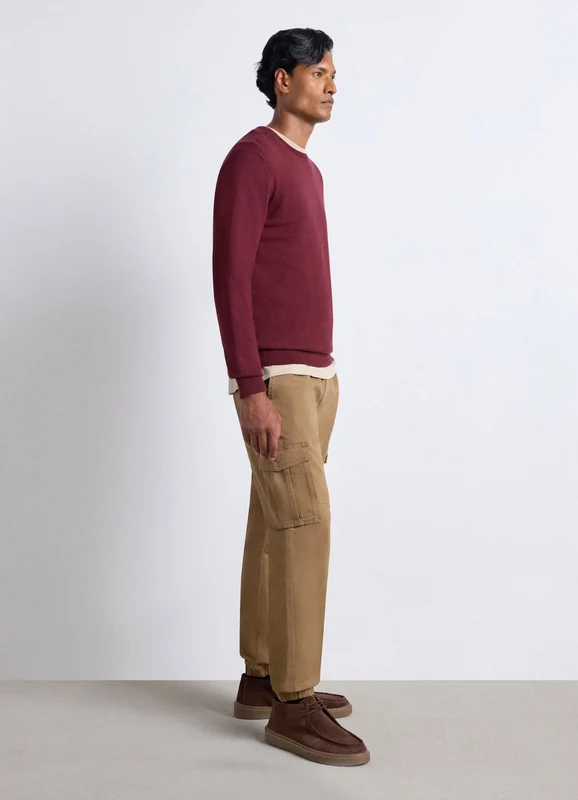 Pantaloni jogger cargo con coulisse 52