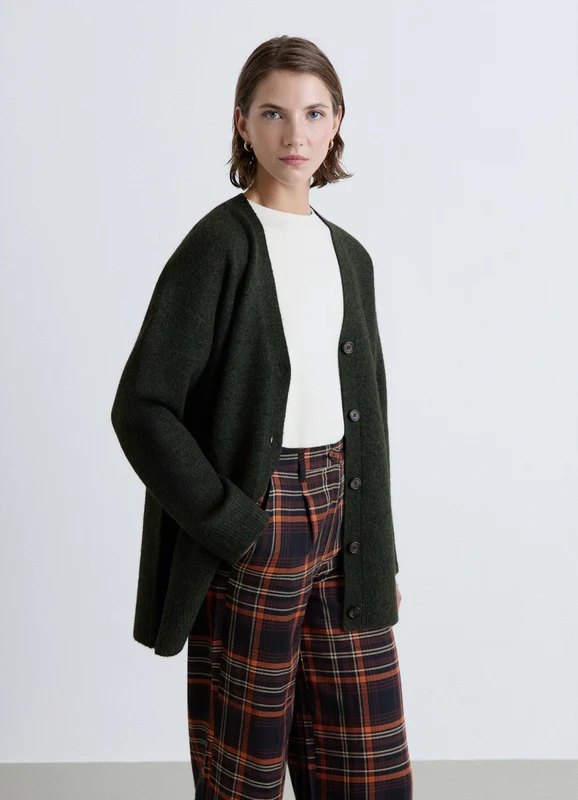Cardigan over con bottoni L