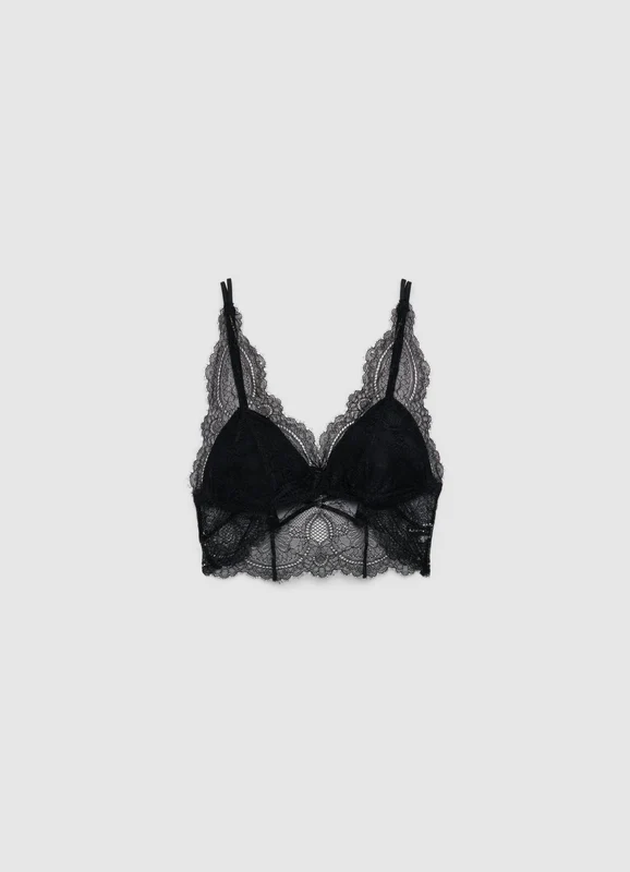 Bralette alta con accessorio 4C