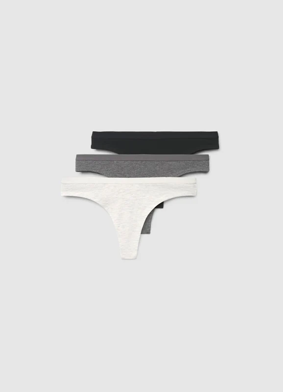 Pack 3 slip brasiliana a tinta unita XL