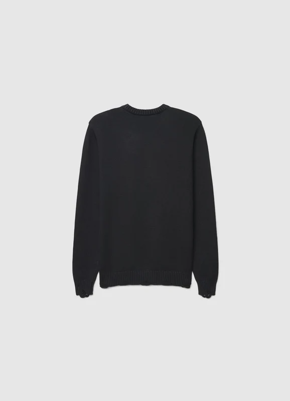 Maglia girocollo con strappi 4XL
