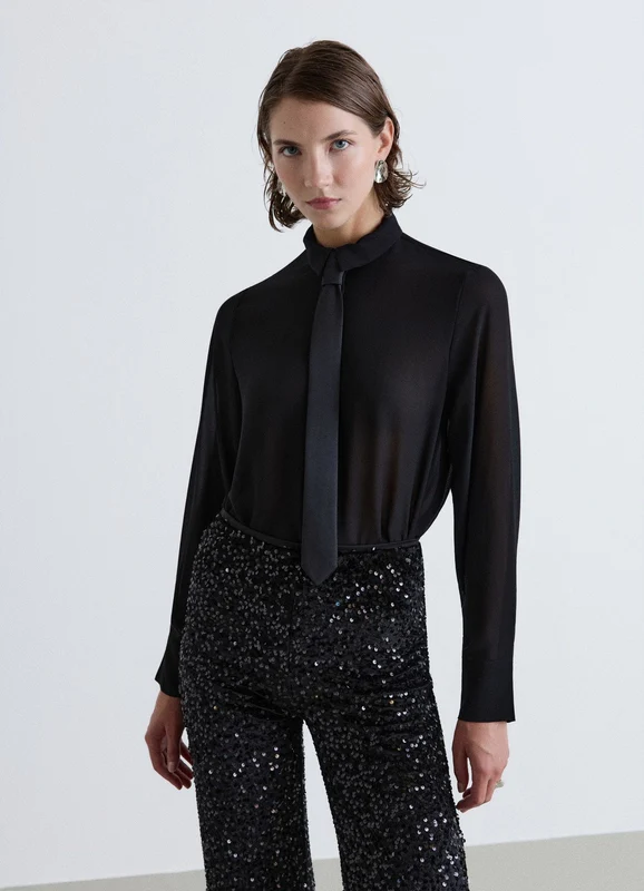 Camicia con cravatta XL