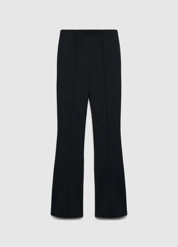 Leggings lunghi a costine svasati XS