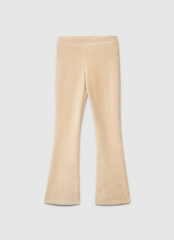 Leggings a zampa effetto velluto 8-9
