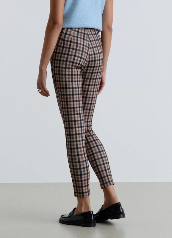 Leggings lunghi a quadri S