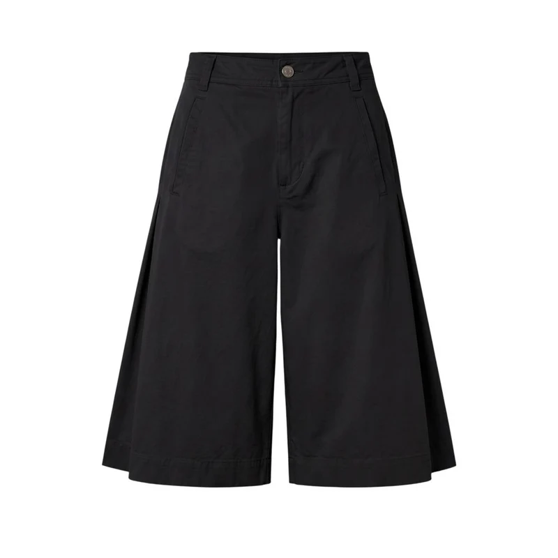 Mr&Mrs Italy Black Cotton Women Shorts S