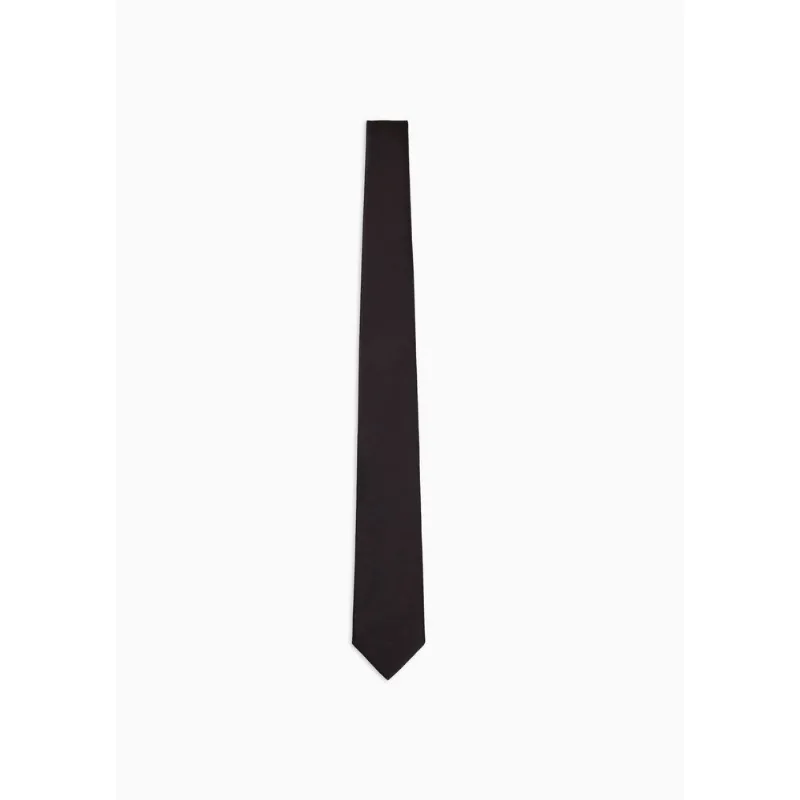 Gravata de Seda Preto - U