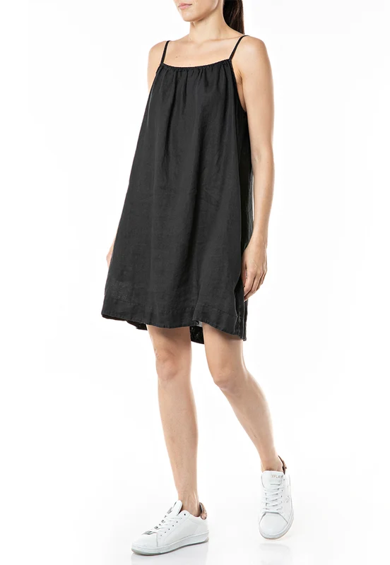 שמלת קיץ קצרה שחורה BLACK / S