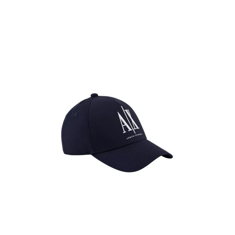 Armani Exchange Blue Cotton Cap (Baseball Hat) UNI