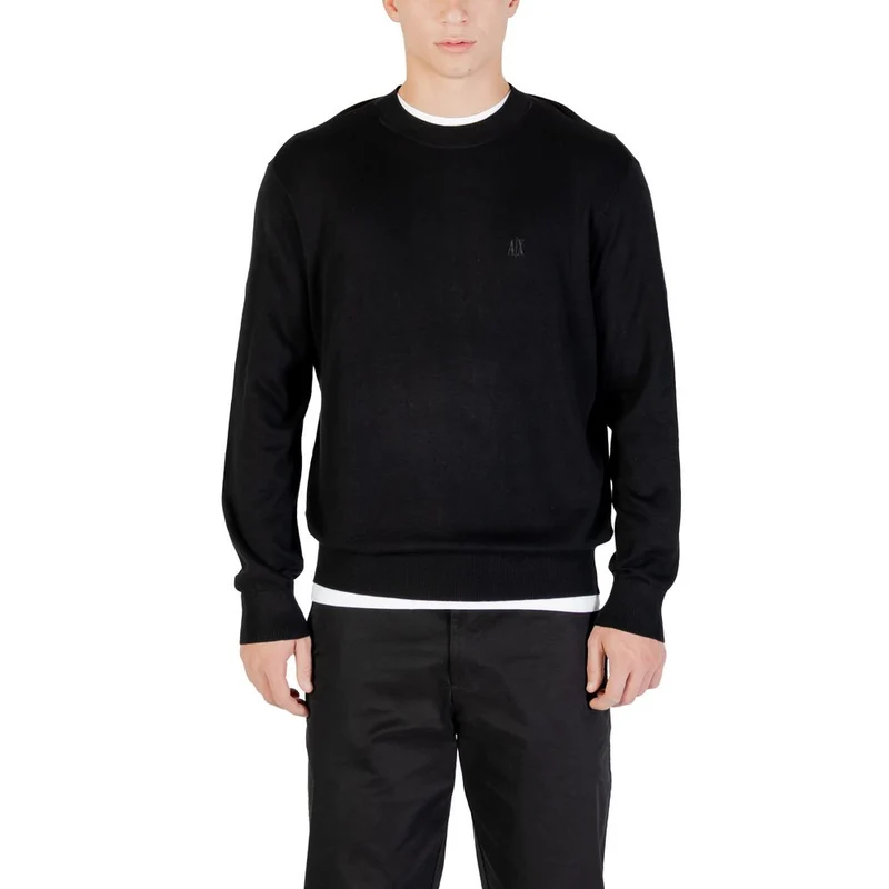 Armani Exchange Black Viscose Sweatshirt 3XL