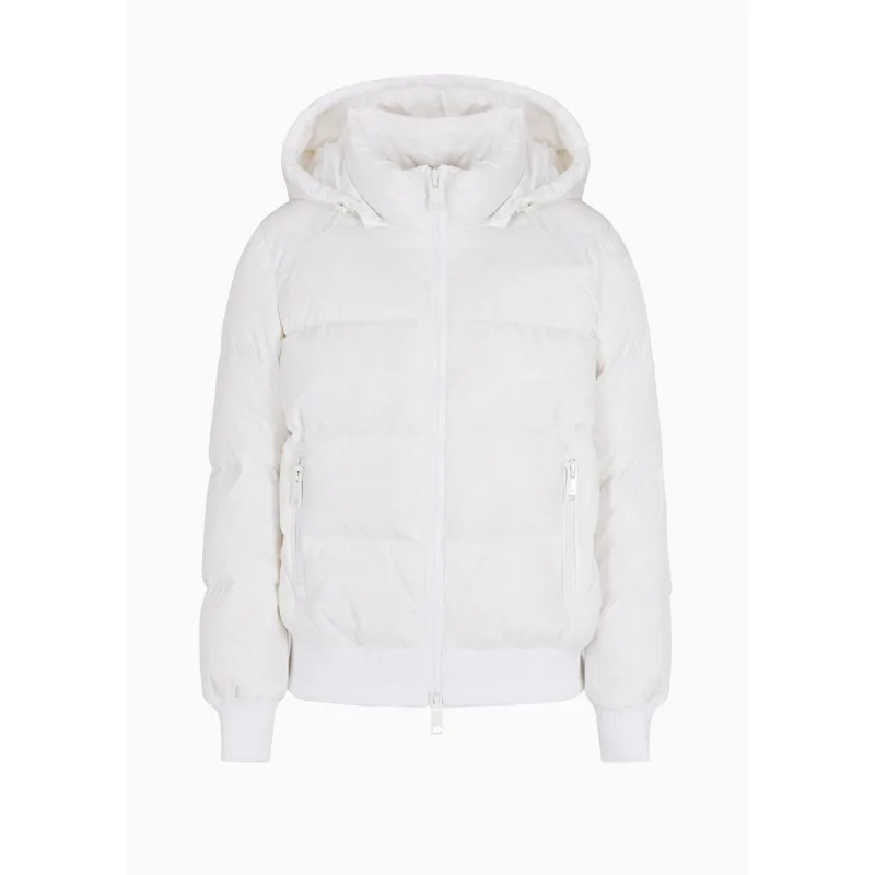 Jaqueta Puffer Impermeável Icon Branco - M