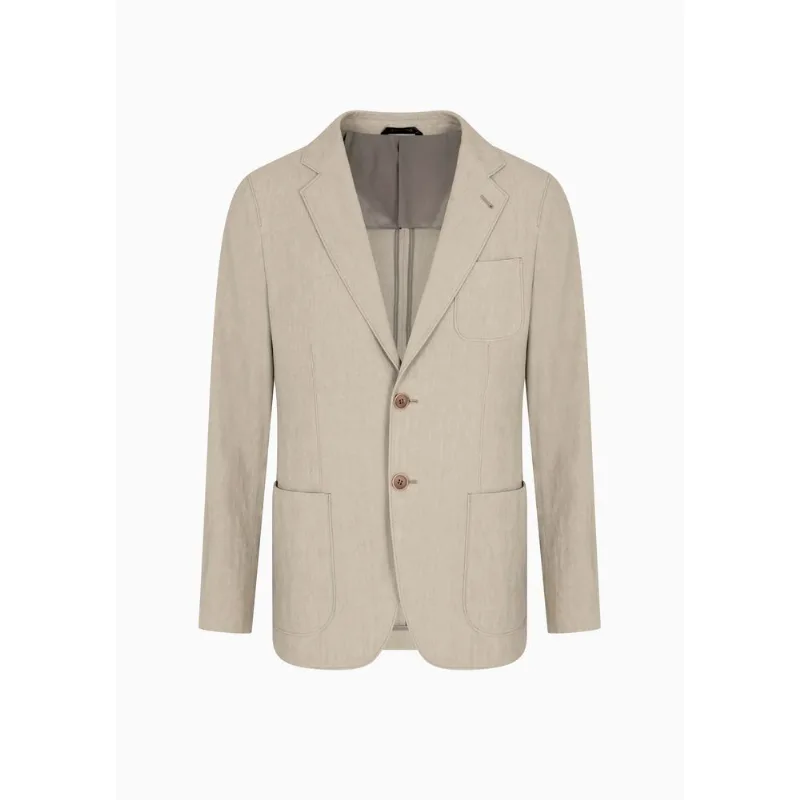 Blazer Upton de Linho Bege - 56 IT - 50 BR