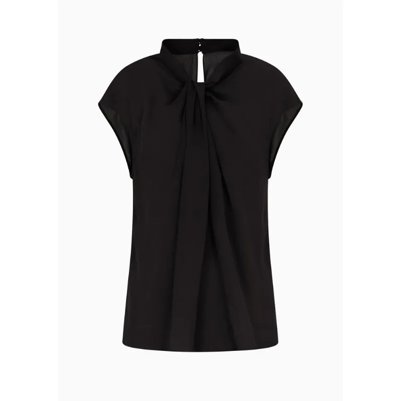 Blusa de Seda Preto - 40 IT - 38 BR