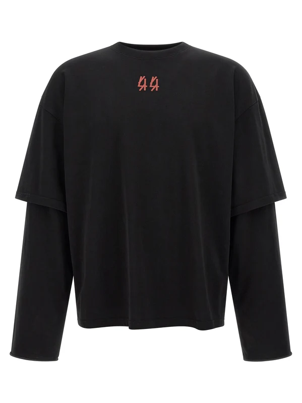44 Label Group Black Cotton T-Shirt M