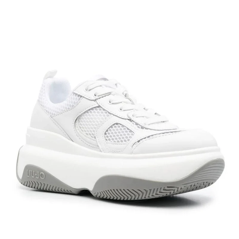 Liu Jo White June 14 Textured Grip Chunky Sole Sneakers EU 41