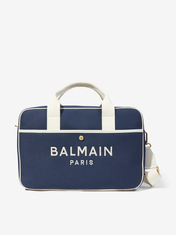 Balmain Baby Logo Changing Bag in Navy (45cm) Navy / One size