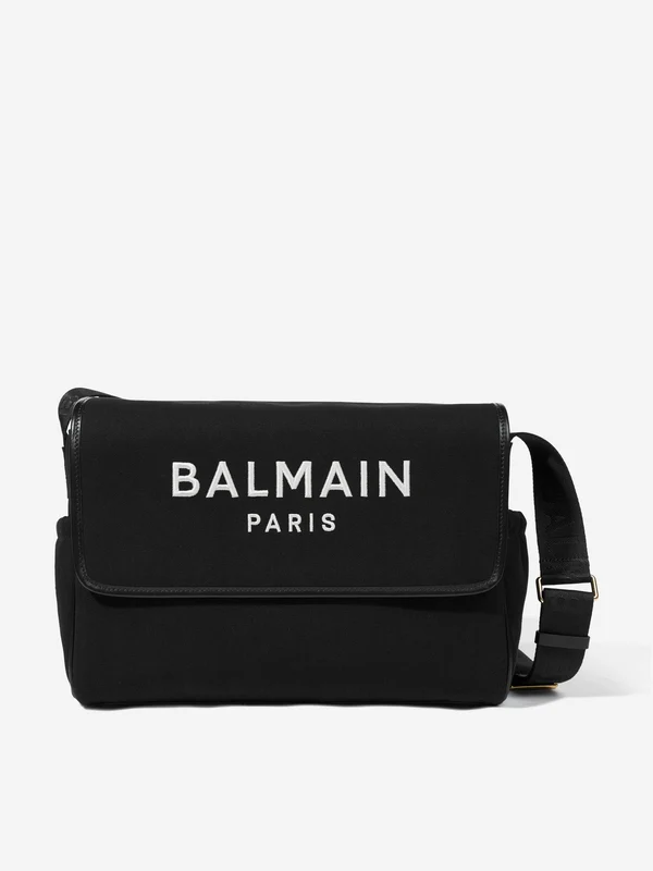 Balmain Baby Logo Changing Black in Black (36cm) Black / One size