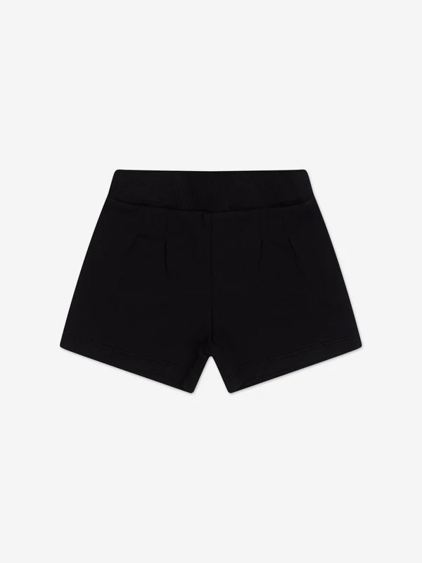 Balmain Baby Cotton Shorts in Black Black / 12 Mths