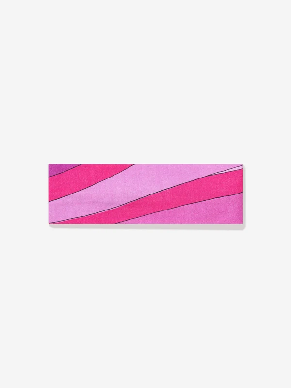 PUCCI Girls Marmo Print Headband in Purple Purple / 12 - 14 Yrs