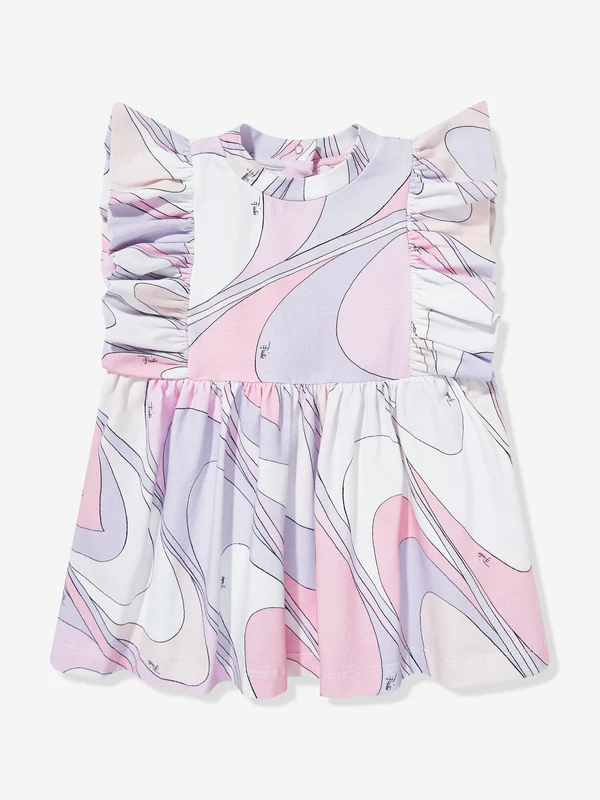PUCCI Baby Girls Marmo Jersey Dress in Pink Pink / 18 months