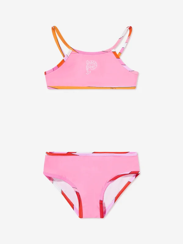 PUCCI Girls Logo Bikini in Pink Pink / 10 Yrs