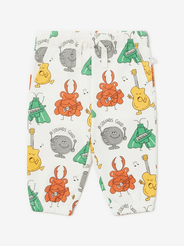 Stella McCartney Baby Boys Sounds Good Joggers in Ivory Ivory / 12 Mths
