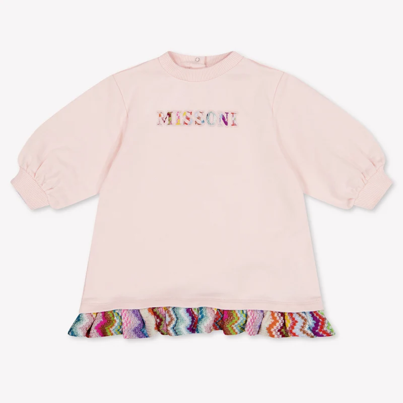 Missoni Baby Meisjes Jurk In Licht Roze 24 Maanden