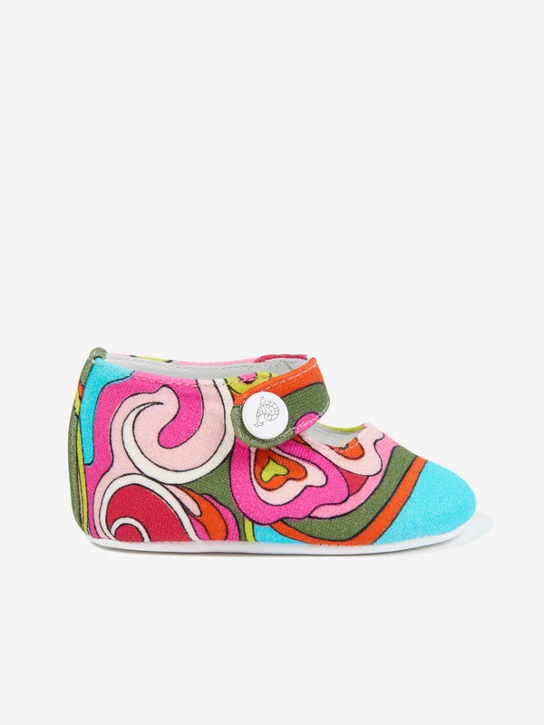 PUCCI Baby Girls Pre-Walker Ballerinas in Multicolour Multicoloured / 24 - 36 Mths