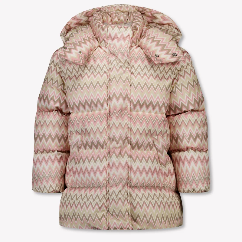 Missoni Kinder Meisjes Winterjas In Licht Roze 10 Jaar