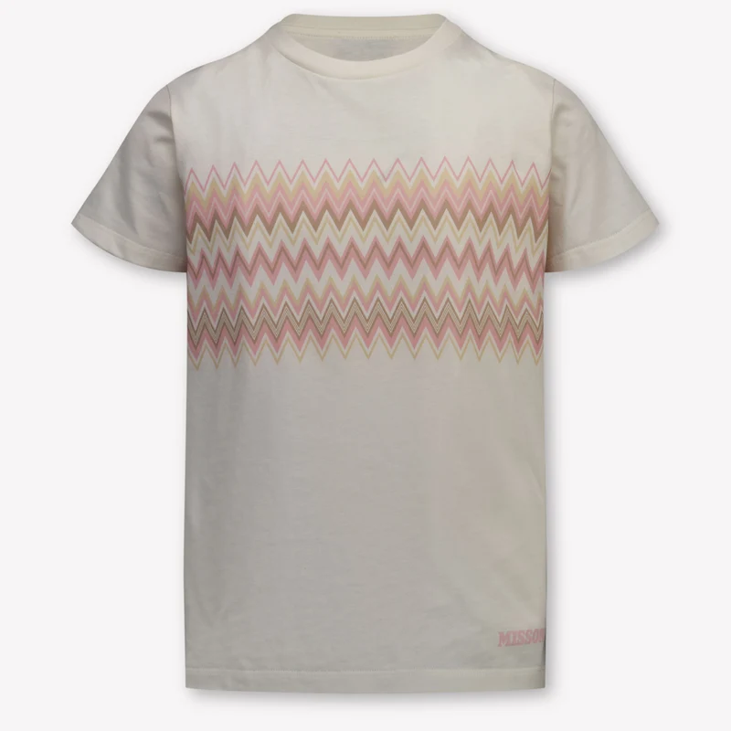 Missoni Kinder Meisjes T-Shirt In Licht Roze 4 Jaar